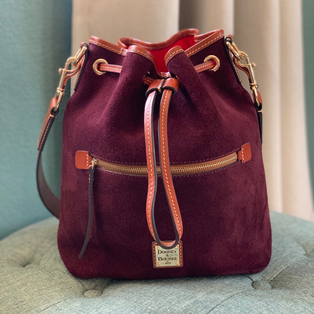 Dooney & Bourke Suede Drawstring Bag